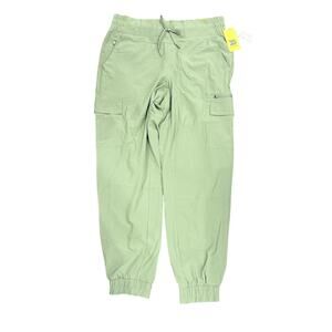NWT All in Motion Woven Cargo Jogger Mid Rise Green Size Medium